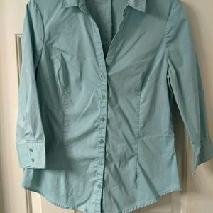 NY&Co fitted 3/4 sleeve Button-up Dress Shirt